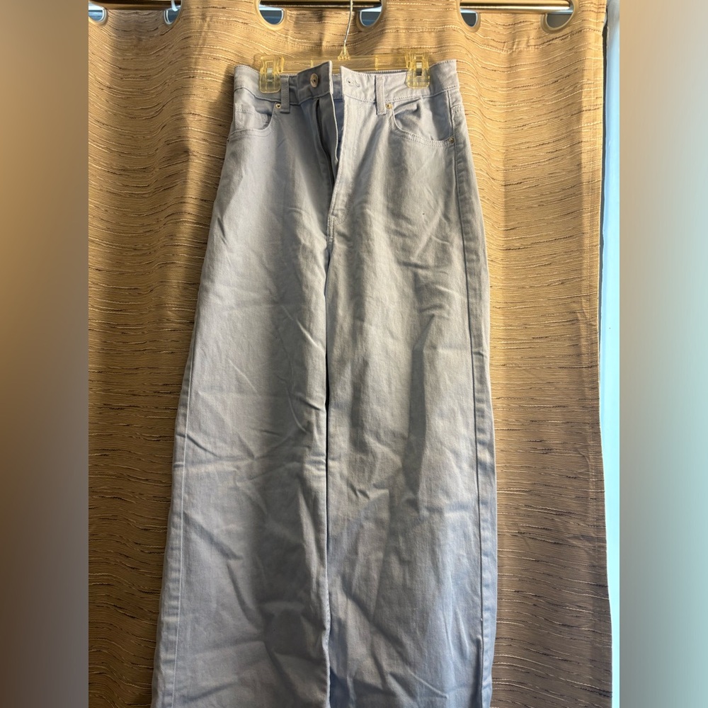 Light Blue H&M Wide Leg Pants - Size 4